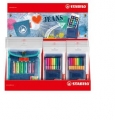 STABILO POINT 88 MINI 5 PZ + PEN 68 MINI 5 PZ + SWING COOL. JEANS 4 PZ IN ESPOSITORE