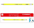 CONF. 12  MATITE GRADUATE STABILO FLUO CON GOMMA GRADAZIONE HB